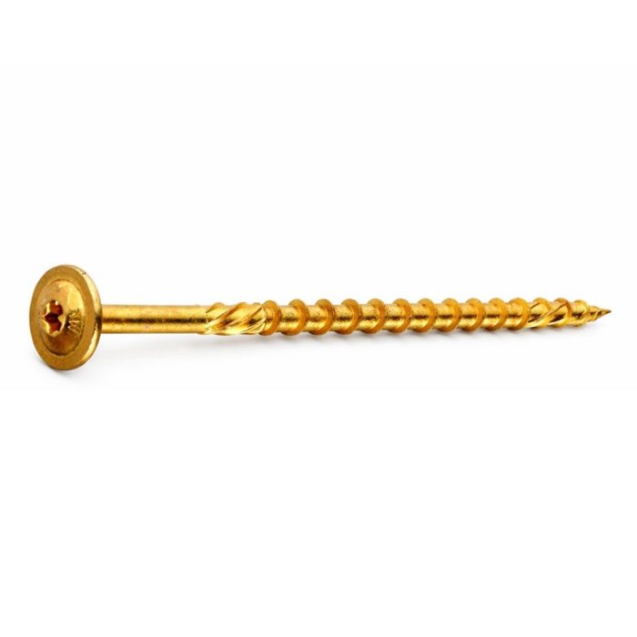 Surube dulgherie 8x100 mm pentru lemn, cap plat, tip torx, 100 buc - Calitatea Absolut - Fabricat în UE