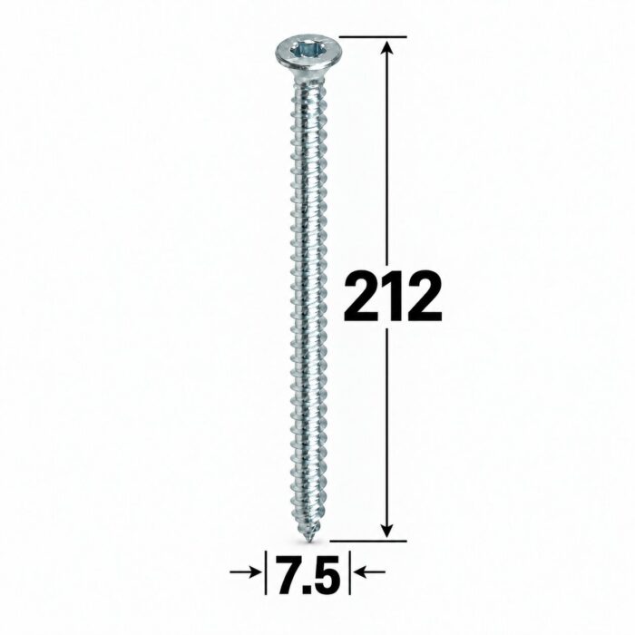 Suruburi montaj ferestre 7.5x212mm pentru beton – bax 100 buc